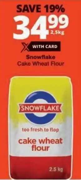 Checkers Hyper Snowflake Cake Wheat Flour offer