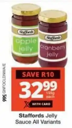 Checkers Hyper Staffords Jelly Sauce All Variants offer
