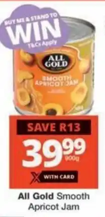 Checkers Hyper All Gold Smooth Apricot Jam offer
