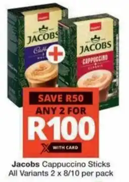 Checkers Hyper Jacobs Cappuccino Sticks All Variants offer