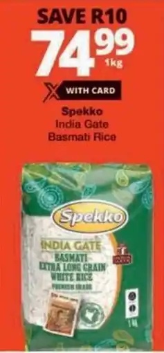 Checkers Hyper Spekko India Gate Basmati Rice offer