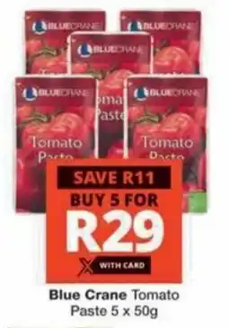 Checkers Hyper Blue Crane Tomato Paste offer