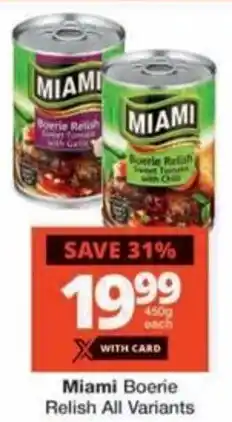 Checkers Hyper Miami Boerie Relish All Variants offer