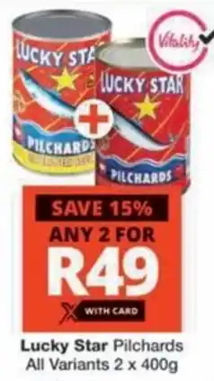 Checkers Hyper Lucky Star Pilchards All Variants offer