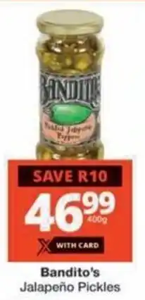 Checkers Hyper Bandito's Jalapeño Pickles offer