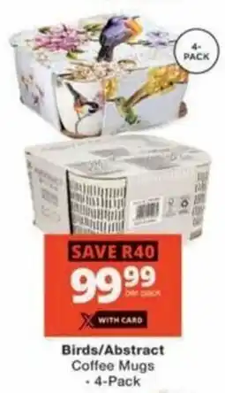 Checkers Hyper Birds/ Abstract Coffee Mugs offer
