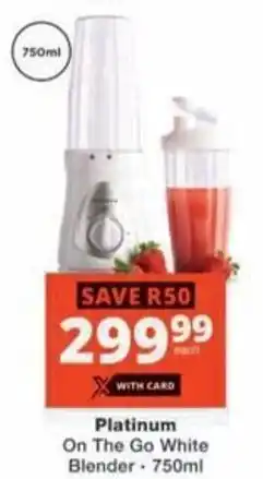 Checkers Hyper Platinum On The Go White Blender offer