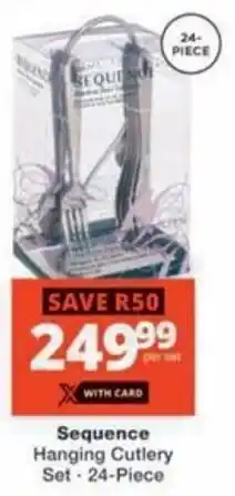 Checkers Hyper Sequence Hanging Cutlery Set offer