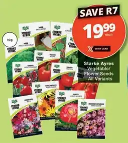 Checkers Hyper Starke Ayres Vegetable/ Flower Seeds All Variants offer