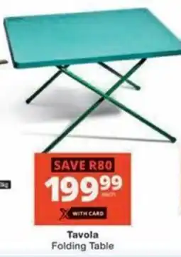 Checkers Hyper Tavola Folding Table offer