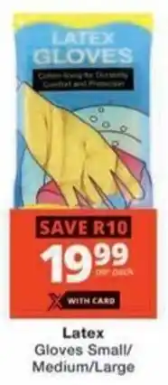 Checkers Hyper Latex Gloves Small/ Medium/ Large offer