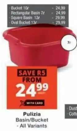 Checkers Hyper Pulizia Basin/ Bucket offer