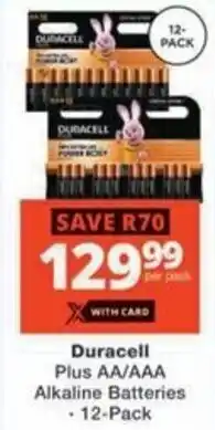 Checkers Hyper Duracell Plus AA/AAA Alkaline Batteries offer
