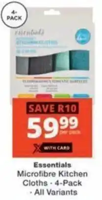 Checkers Hyper Essentials Microfibre Kitchen Cloths offer