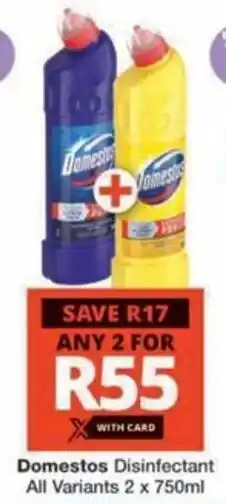 Checkers Hyper Domestos Disinfectant All Variants offer