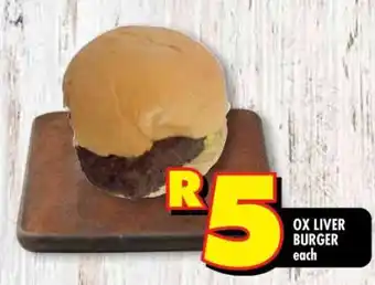 Shoprite OX LIVER BURGER offer
