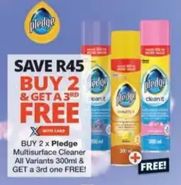 Checkers Hyper Pledge Multisurface Cleaner offer