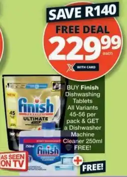 Checkers Hyper Finish Dishwashing Tablets All Variants offer
