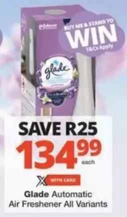 Checkers Hyper Glade Automatic Air Freshener All Variants offer