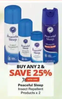 Checkers Hyper Peaceful Sleep Insect Repellent Products offer