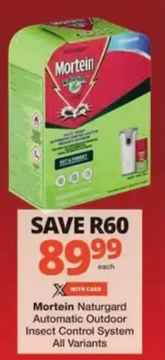 Checkers Hyper Mortein Naturgard Automatic Outdoor Insect Control System All Variants offer