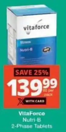 Checkers Hyper VitaForce Nutri-B 2-Phase Tablets offer