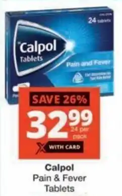 Checkers Hyper Calpol Pain & Fever Tablets offer