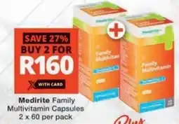 Checkers Hyper Medirite Family Multivitamin Capsules offer