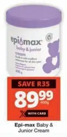 Checkers Hyper Epi-max Baby & Junior Cream offer