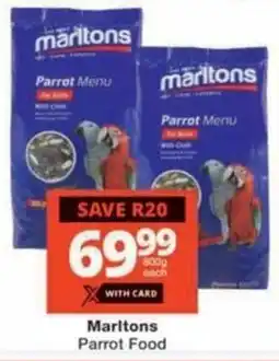 Checkers Hyper Marltons Parrot Food offer