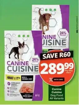 Checkers Hyper Canine Cuisine Dog Food offer