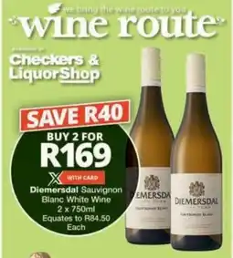 Checkers Hyper Diemersdal Sauvignon Blanc White Wine offer