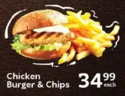 Oxford Freshmarket Chicken Burger & Chips offer