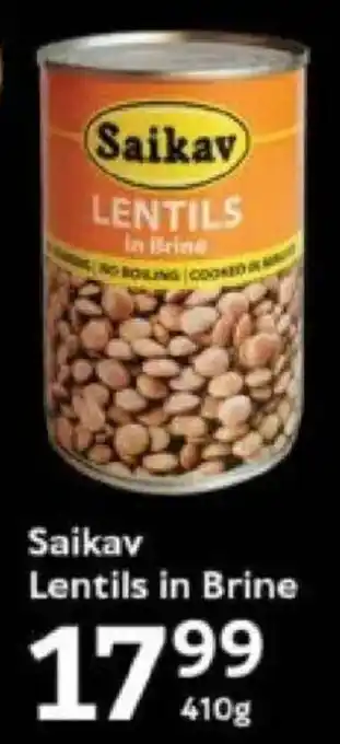 Oxford Freshmarket Saikav Lentils in Brine offer