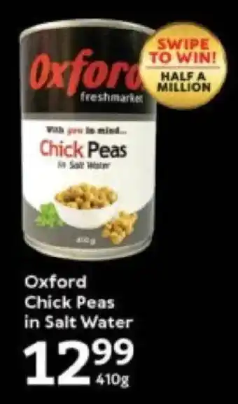 Oxford Freshmarket Oxford Chick Peas in Salt Water offer