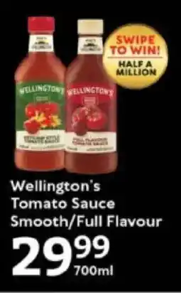 Oxford Freshmarket Wellington's Tomato Sauce Smooth/ Full Flavour offer