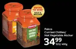 Oxford Freshmarket Pakco Curried Chillies/ Hot Vegetable Atchar offer