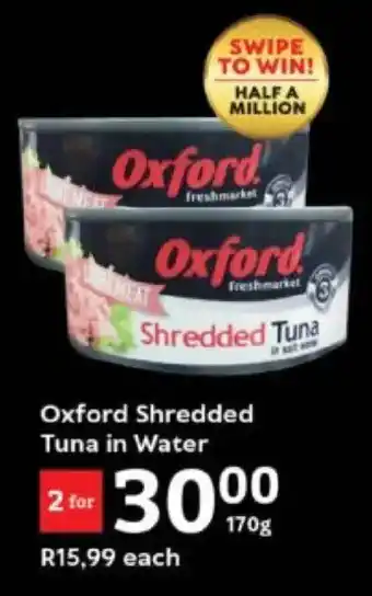 Oxford Freshmarket Oxford Shredded Tuna in Water offer