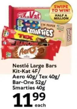 Oxford Freshmarket Nestlé Large Bars Kit-Kat 4F/ Aero/ Tex/ Bar-One/ Smarties offer