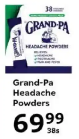 Oxford Freshmarket Grand-Pa Headache Powders offer