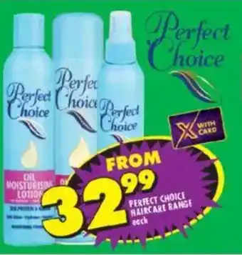 Shoprite Perfect choice haircare range offer
