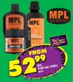 Shoprite MPL haircare range offer