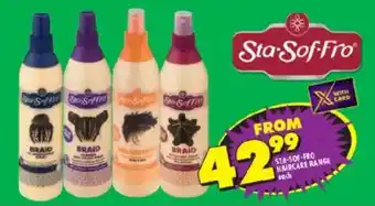 Shoprite Sta-sof-fro haircare range offer