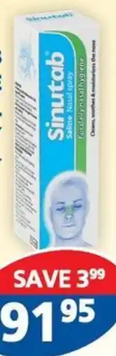 Link Pharmacy Sinutab saline nasal spray offer