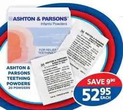 Link Pharmacy Ashton & parsons teething powders offer