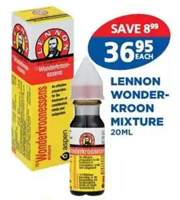 Link Pharmacy Lennon wonder kroon mixture offer