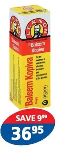 Link Pharmacy Lennon balsem kopiva drops offer