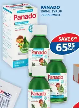 Link Pharmacy Panado syrup peppermint offer