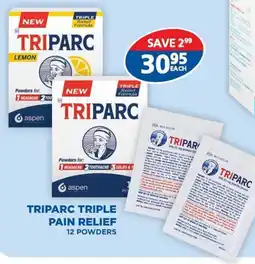 Link Pharmacy Triparc triple pain relief offer