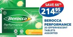 Link Pharmacy Berocca performance 20 effervescent tablets assorted offer